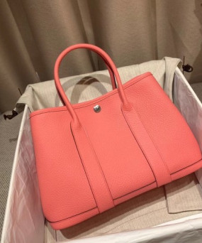 에르메스 가든파티30 로즈핑크 은장 바쉬 컨트리